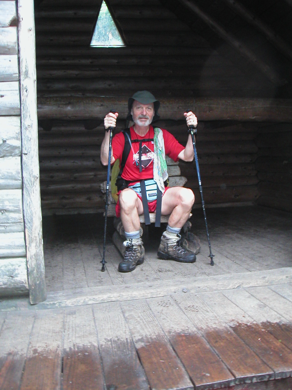 (Photo of Papa Bear at the Imp Shelter)